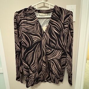 Fransa FRFLORA T-shirt - Walnut & Black - Size S